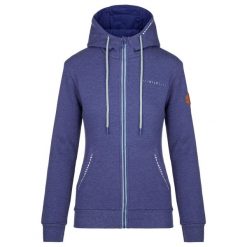 Bluza damska Kilpi ERRY-W. Niebieskie bluzy Kilpi, l, bez wzorów, z kapturem. Za 189.67 zł.