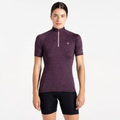 Koszulka rowerowa damska Pedal Through It. Fioletowe t-shirty sportowe Dare 2b, l, bez wzorów, z jersey, bez ramiączek. W wyprzedaży za 133.60 zł.