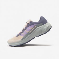 Buty do biegania w terenie damskie Salomon Supraglide. Fioletowe buty do biegania Salomon, bez wzorów, bez zapięcia, do biegania. Za 399.99 zł.