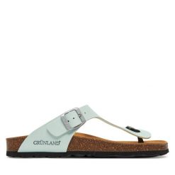Japonki Grünland. Zielone japonki Grünland, bez wzorów. Za 159.99 zł.
