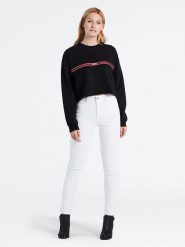 Levi´s Dżinsy - Skinny fit - w kolorze białym rozmiar: W27/32. Białe jeansy s, z aplikacjami, klasyczne, z podwyższonym stanem. Za 202.98 zł.