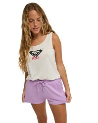 Spodenki dresowe dla Kobiety SURFING BY MOONLIGHT Fioletowy. Fioletowe szorty sportowe Roxy, bez wzorów, z dresówki. Za 169.99 zł.