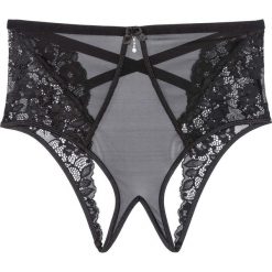 Figi z wysoką talią "ouvert" bonprix czarny. Figi marki KALENJI. Za 37.99 zł.