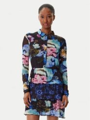 Desigual Sukienka codzienna Coral Lacroix 25WWVK10 Kolorowy Regular Fit. Sukienki Desigual, na co dzień, m, bez wzorów, z wiskozy, bez kołnierzyka, bez ramiączek, proste. Za 489.99 zł.