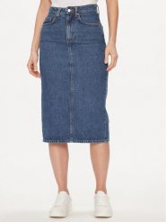 United Colors Of Benetton Spódnica jeansowa 46JTD0036 Niebieski Regular Fit. Niebieskie spódnice United Colors Of Benetton, bez wzorów, z bawełny. Za 329.99 zł.