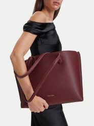 GINO ROSSI Torebka C-LXGUILIA Bordowy. Czerwone shopper bag Gino Rossi, bez wzorów, ze skóry, bez dodatków. Za 299.99 zł.