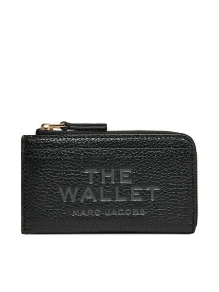 Marc Jacobs Portfel The Leather Top Zip Multi 2S4SMP010S02 Czarny. Czarne portfele Marc Jacobs, bez wzorów, ze skóry. Za 539.99 zł.
