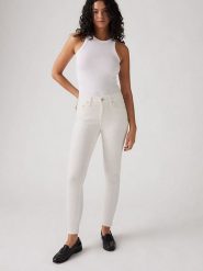 Levi's Dżinsy "721" - Skinny fit - w kolorze białym rozmiar: W28/L28. Białe jeansy Levi's, l, z aplikacjami, klasyczne, z podwyższonym stanem. Za 229.95 zł.