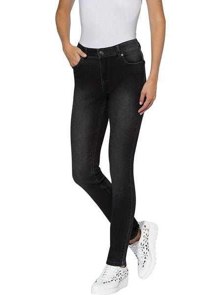 Heine Dżinsy - Slim fit - w kolorze czarnym rozmiar: 34. Czarne jeansy Heine, bez wzorów, klasyczne, z podwyższonym stanem. Za 74.46 zł.