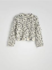 Strukturalny sweter z wełną - wielobarwny. Swetry Reserved, l, bez wzorów, z dzianiny, bez ramiączek. W wyprzedaży za 119.99 zł.