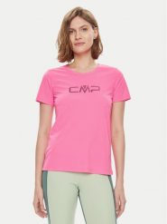 CMP Koszulka techniczna 39T5676P Różowy Regular Fit. Czerwone t-shirty sportowe CMP, bez wzorów, z syntetyku, bez ramiączek, trekkingowe. Za 59.99 zł.
