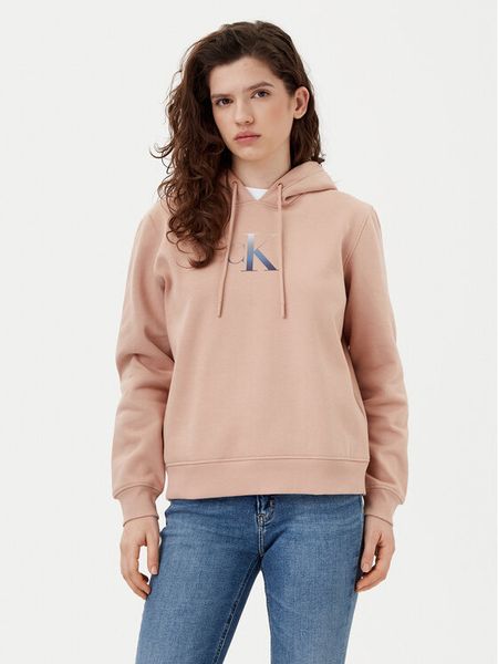 Calvin Klein Jeans Bluza Gradient J20J224721 Pomarańczowy Regular Fit. Brązowe bluzy Calvin Klein Jeans, s, bez wzorów, z bawełny, bez ramiączek, bez kaptura. Za 239.99 zł.