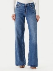 Guess Jeansy W5YA96 D5QKB Granatowy Regular Fit. Niebieskie jeansy Guess, z aplikacjami, z bawełny. Za 429.99 zł.