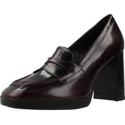 Buty GEOX D TEULADA Bordeaux. Czerwone buty trekkingowe Geox, z lakierowanej skóry, bez zapięcia. Za 371.99 zł.