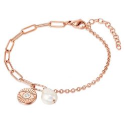 Valero Pearls Stal nierdzewna Preciosa Perła hodowlana słodkowodna Bransoletki 1 ct Damski. Białe bransoletki Valero Pearls, z perłą, ze stali. Za 299.99 zł.