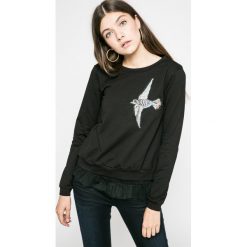 Silvian Heach - Bluza Urense. Czarne bluzy marki Silvian Heach, z nadrukiem, z elastanu, klasyczne. W wyprzedaży za 179.90 zł.