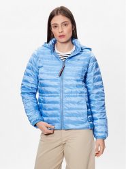 Tommy Hilfiger Kurtka puchowa WW0WW37264 Błękitny Regular Fit. Niebieskie kurtki Tommy Hilfiger, m, bez wzorów, z puchu, bez kaptura. Za 569.99 zł.