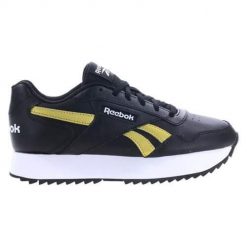 Buty do chodzenia damskie Reebok Glide Ripple. Czarne buty treningowe Reebok, z aplikacjami, z gumy, bez zapięcia, trekkingowe. Za 345.00 zł.