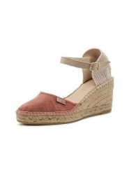 Natural world Czółenka w kolorze beżowo-czerwonym na koturnie rozmiar: 40. Brązowe czółenka Natural World, bez wzorów, klasyczne, bez obcasa, na koturnie, bez zapięcia. Za 165.99 zł.