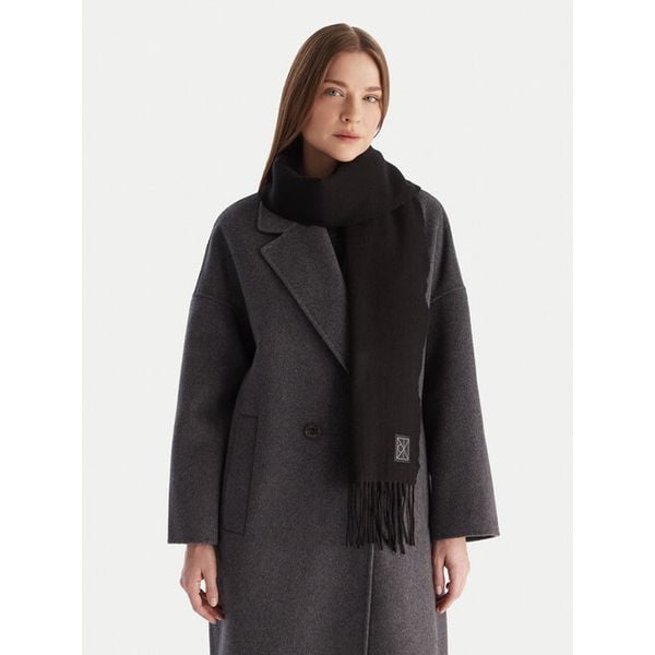 Szalik Calvin Klein. Czarne szaliki i kominy Calvin Klein, bez wzorów. Za 369.99 zł.