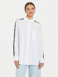 Hugo Koszula Elodina 50530260 Biały Oversize. Białe koszule Hugo, bez wzorów, z bawełny, bez kołnierzyka, bez ramiączek. Za 749.99 zł.