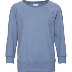 Bluza oversize, rękawy 3/4 bonprix matowy niebieski. Bluzy marki INOVIK. Za 59.99 zł.