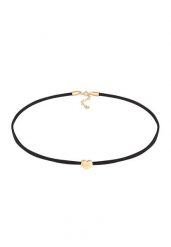 Elli Damski choker serce symbol miłości z satyną ze srebra próby 925 Sterling Silver Naszyjniki 1 ct. Szare naszyjniki Elli, z materiału, srebrne. Za 207.39 zł.