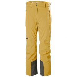 Spodnie narciarskie dla kobiet Helly Hansen Alphelia 2.0. Brązowe spodnie narciarskie Helly Hansen, bez wzorów, z elastanu, narciarskie, primaloft. Za 1,186.50 zł.