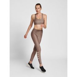 Damski biustonosz sportowy Hummel TE Tola. Szare biustonosze sportowe Hummel, bez wzorów, z dżerseju, na fitness i siłownię. Za 140.00 zł.