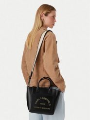 KARL LAGERFELD Torebka B3W30093 Czarny. Czarne torebki klasyczne KARL LAGERFELD, bez wzorów, ze skóry, bez dodatków. Za 1,099.00 zł.