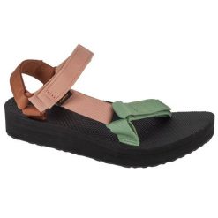 Sandały Teva Midform Universal Sandals 1090969-CYM zielone. Zielone sandały bez wzorów, z tkaniny, bez obcasa, bez zapięcia. Za 396.58 zł.