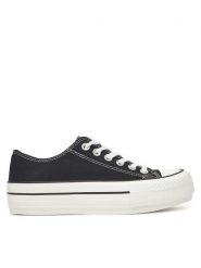 DeeZee Trampki SH-066 Czarny. Czarne trampki DeeZee, bez wzorów, z materiału, bez zapięcia. Za 99.99 zł.