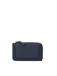 Marc O´Polo Skórzany portfel w kolorze granatowym - 14 x 8 x 1,5 cm rozmiar: onesize. Niebieskie portfele bez wzorów, z materiału. Za 211.81 zł.