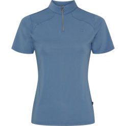 Damska koszulka do jazdy konnej Equipage Hasty. Niebieskie t-shirty sportowe EQUIPAGE, xl, bez wzorów, z materiału, bez ramiączek, do jazdy konnej. Za 237.50 zł.