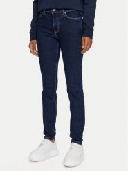 Guess Jeans Jeansy W4YA92 D5CB1 Granatowy Skinny Fit. Niebieskie jeansy Guess Jeans, z aplikacjami, z bawełny. Za 189.99 zł.