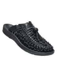 Keen Skórzane klapki "Uneek - Limited Edition" w kolorze czarnym rozmiar: 37. Czarne klapki Keen, bez wzorów, ze skóry, klasyczne, bez obcasa, bez zapięcia. Za 155.49 zł.