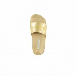 Klapki damskie Champion Slide Queens Żółty. Żółte klapki Champion, bez wzorów, bez obcasa, bez zapięcia. Za 71.40 zł.