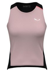 Salewa Top kolarski "Vento Merino" w kolorze jasnoróżowo-czarnym rozmiar: 40. Czarne topy Salewa, bez wzorów, z lyocellu, bez kołnierzyka, bez ramiączek. Za 180.49 zł.