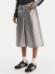 Adidas Szorty jeansowe Firebird Jorts KD2930 Srebrny Regular Fit. Szare szorty adidas, bez wzorów, z bawełny. Za 299.99 zł.