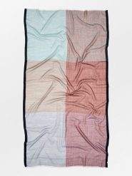 Becksöndergaard Wełniany szal ze wzorem - 200 x 100 cm rozmiar: onesize. Szaliki i kominy Becksöndergaard, bez wzorów, z materiału. Za 217.99 zł.