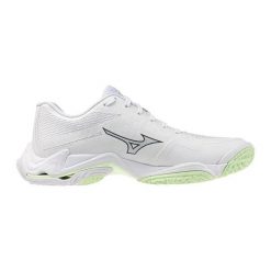 Damskie buty halowe Mizuno Wave Lightning Elite. Białe buty treningowe Mizuno, bez wzorów, bez zapięcia, na fitness i siłownię, mizuno wave. Za 732.60 zł.