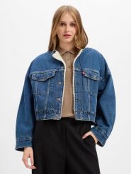 Levi's kurtka dżinsowa Kobiety Bawełna (100%) niebieski, L. Niebieskie kurtki Levi's, l, bez wzorów, z bawełny, klasyczne, bez kaptura. Za 749.95 zł.