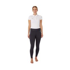 Damskie zimowe legginsy jeździeckie z kieszenią na telefon Horze Active. Niebieskie legginsy HORZE, bez wzorów, z elastanu, klasyczne. Za 248.00 zł.