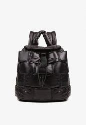 Czarny Pikowany Plecak w Stylu Puffer z Klapą i Ściągaczem Ruvitte. Czarne plecaki Born2be, bez wzorów, z dzianiny, pikowane, bez dodatków. Za 149.99 zł.