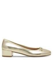 Jenny Fairy Baleriny WYL3680-1 Złoty. Żółte baleriny Jenny Fairy, bez wzorów, ze skóry, bez obcasa, bez zapięcia. Za 99.99 zł.