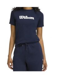 Damska koszulka z grafiką Wilson. Niebieskie t-shirty sportowe Wilson, l, bez wzorów, z bawełny, bez ramiączek, na fitness i siłownię. Za 176.50 zł.