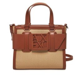 Torebka Armani Exchange. Brązowe torebki klasyczne Armani Exchange, bez wzorów, klasyczne, bez dodatków. Za 679.99 zł.