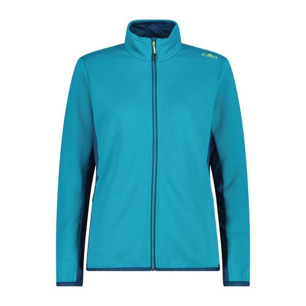 Bluza damska turystyczna CMP 35E6426. Niebieskie bluzy z kapturem CMP, bez wzorów, z dzianiny, bez kaptura. Za 283.50 zł.