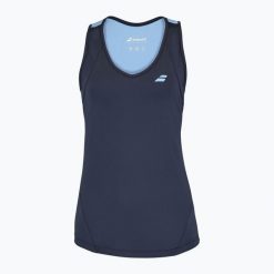 Koszulka damska Babolat Drive Koszulka W. Niebieskie t-shirty sportowe BABOLAT, l, z aplikacjami, z elastanu, bez ramiączek, na fitness i siłownię. Za 149.99 zł.