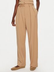 STAUD Spodnie palazzo Luisa 561-6278 Beżowy Wide Leg. Brązowe spodnie materiałowe STAUD, bez wzorów, z materiału. Za 849.99 zł.